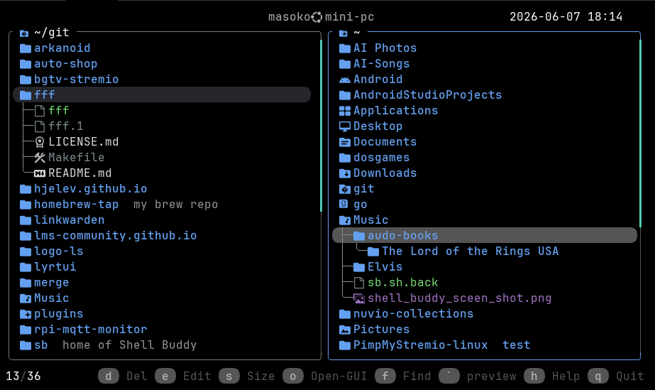 Dual-panel browsing